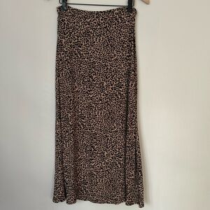 Reformation leopard print slip skirt - Size 2